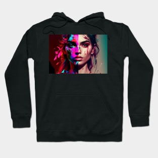 The Two Sides Of A Personality Colliding Hoodie